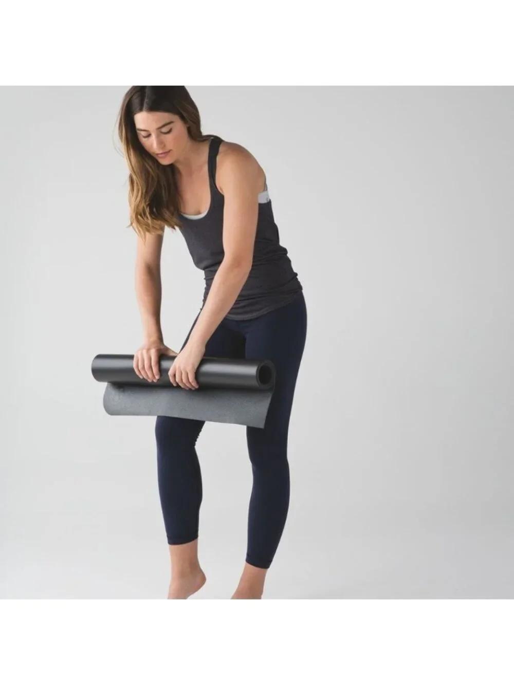 Lululemon Salute the Sun Tank Heathered Black